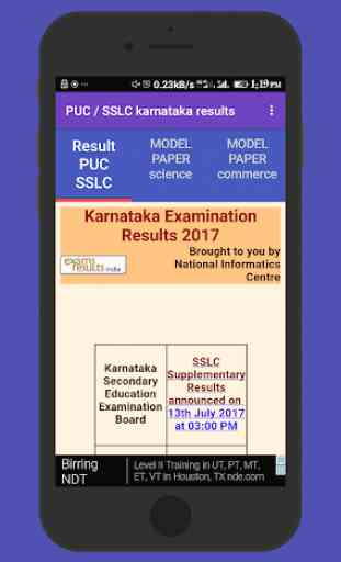Karnataka Puc/SSLC results & MODEL PAPERS 1