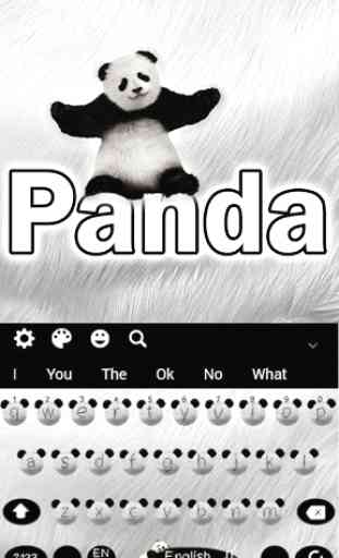 Kawaii Cute Panda Keyboard Theme 4