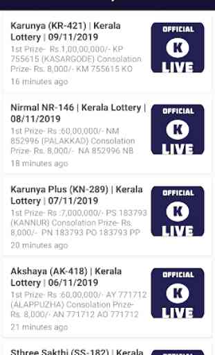 Kerala Lottery Result (Live) 2