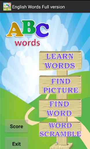 Kids English Words Vocabulary 1