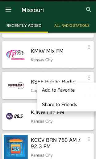 Missouri Radio Stations - USA 1