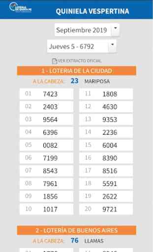 Quiniela Online - Resultados oficiales - Agencia99 4
