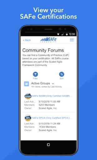 SAFe Community Mobile 4