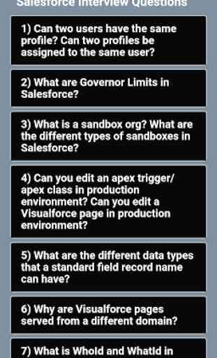 Salesforce Interview Questions 1