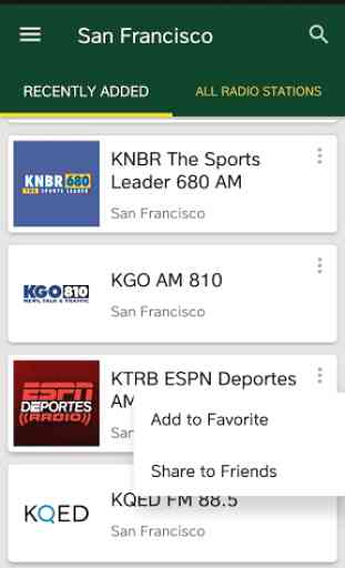 San Francisco Radio Stations - USA 1