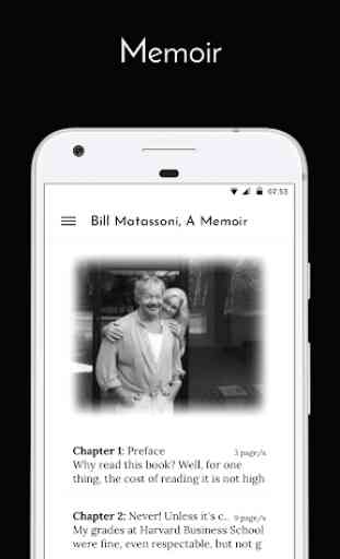 Bill Matassoni A Memoir 1