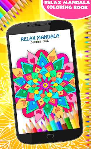 Déplacer le livre à colorier Mandala 1
