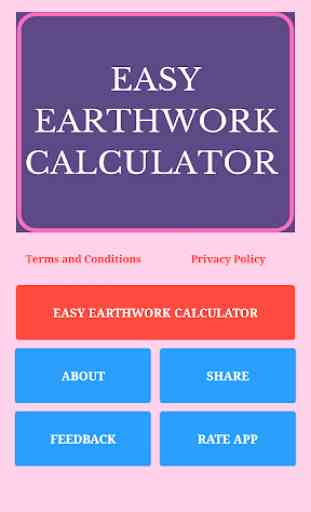Easy Earthwork Calculator 1