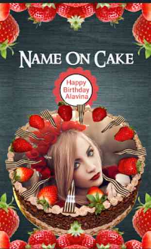 Name on Birthday Cake - Photo on Birthday Cake 1