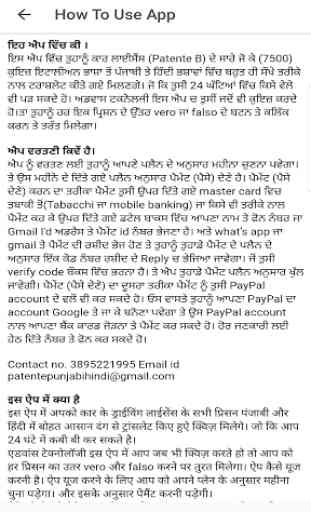 Patente B Punjabi Hindi 2