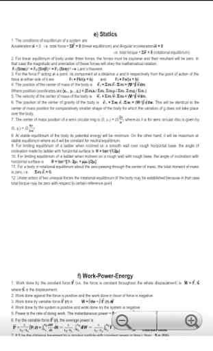 Physics Formula (Mechanics-1) 4