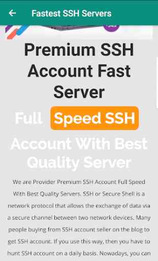 Fastest SSH Servers 3
