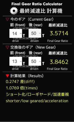 Final Gear Ratio Calculator 1