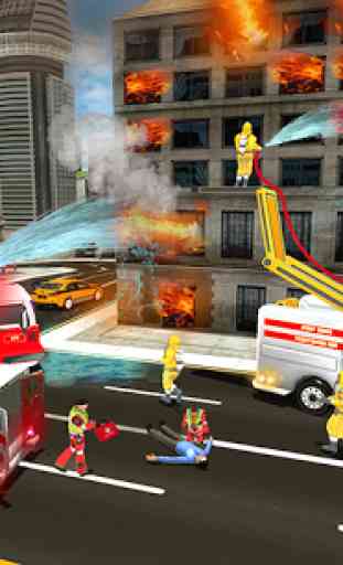 Robot pompier de sauvetage PRO: Real City Hero 3
