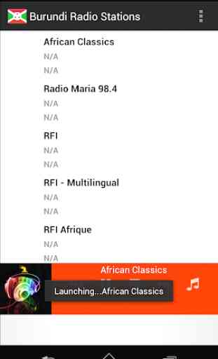 Stations de radio Burundi 1