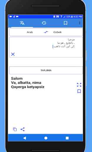 Uzbek Arabic Translator 2