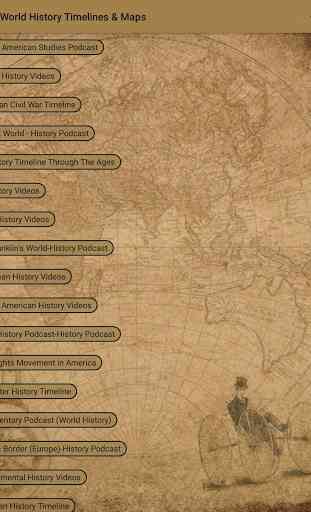 World History Timelines, Maps & Videos 1