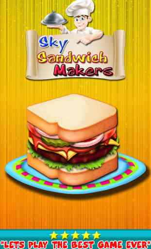 jeux de cuisine haut - ciel sandwich 1