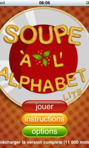 Soupe à l'Alphabet Lite (jeu de anagram) 4