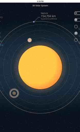 Système Solaire 3D Simulation Astronomie App 4