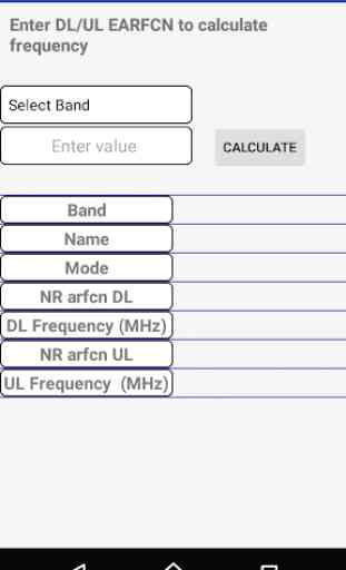 5G NR/4G LTE Frequency-ARFCN Calculator 3