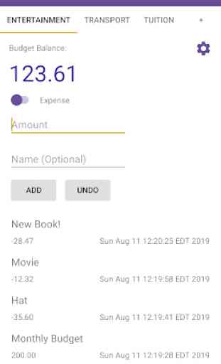 Assidua - Budgeting App 1