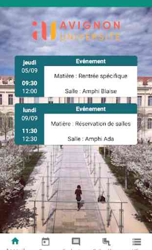 Avignon Université EDT 1