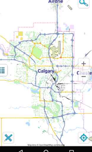Carte de Calgary hors-ligne 1