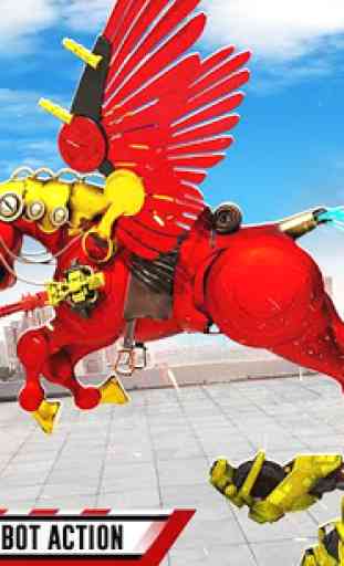 cheval volant héros de robot cow-boy jeux d robots 1