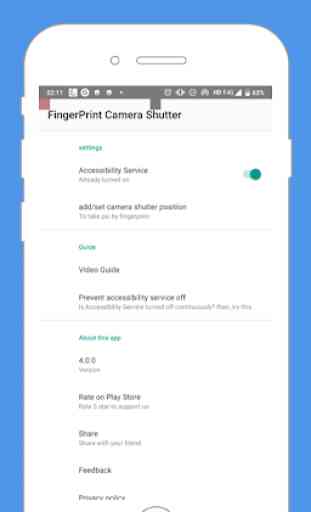 Fingerprint Camera Shutter - Pro 2
