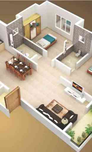 Idées de plans de maison 3D 2