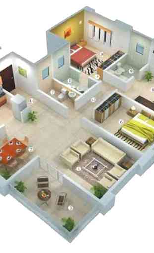 Idées de plans de maison 3D 3