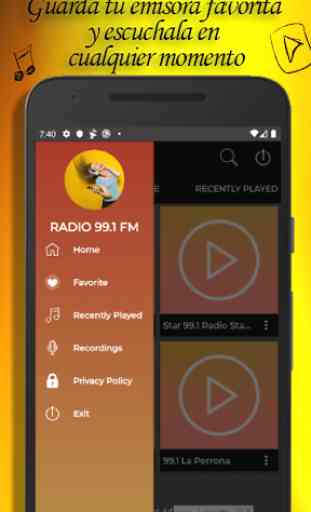 Radio 99.1 FM Estacion de Radio Streaming Gratis 2