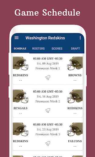 Washington - Football Live Score & Schedule 1