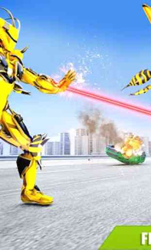abeille volante fait la bataille robot: jeux robot 3