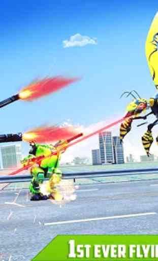 abeille volante fait la bataille robot: jeux robot 4