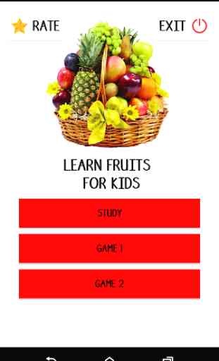 Anglais pour enfants - Fruits 1