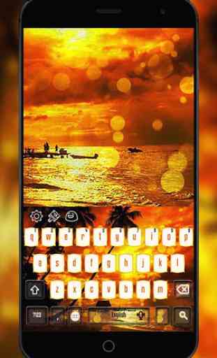 Beach Sunset - Summer Keyboard Theme 1
