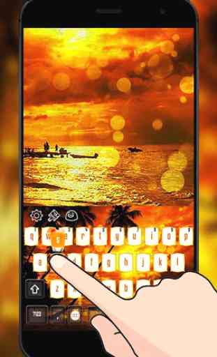 Beach Sunset - Summer Keyboard Theme 2