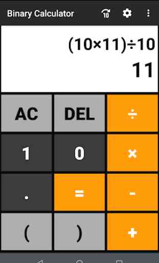 Calculatrice binaire 1
