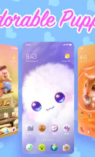 Cute Pets Themes - customized cat&doggy Wallpapers 1