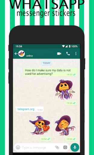 Free Messenger Whats Plus Stickers 2019 2