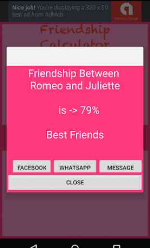 Friendship Test App 2