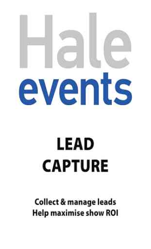 Hale Events Lead Capture 1