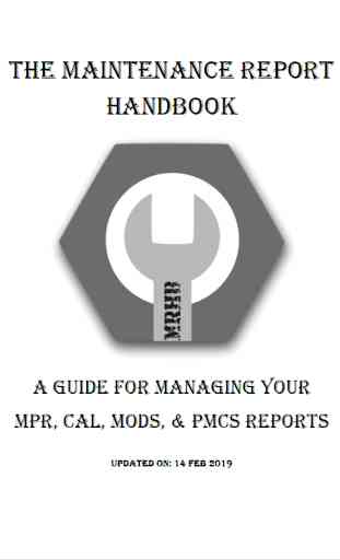 Maintenance Report Handbook (MRHB) 1