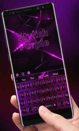 Stylish Black Purple Keyboard 1