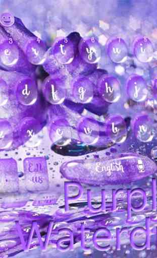 Violet Waterdrop clavier thème Purple Waterdrop 2