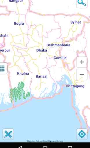 Carte de Bangladesh hors-ligne 1