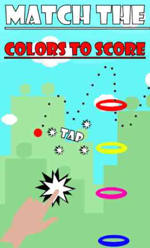 Dunk FlappyColorBall: Circle Ball Hoop Color Match 2