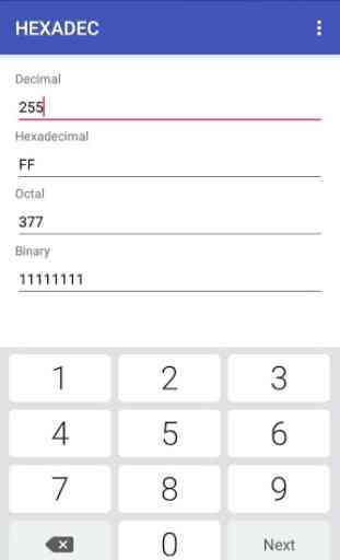 HEXADEC:Hexadecimal Decimal Octal Binary Converter 1